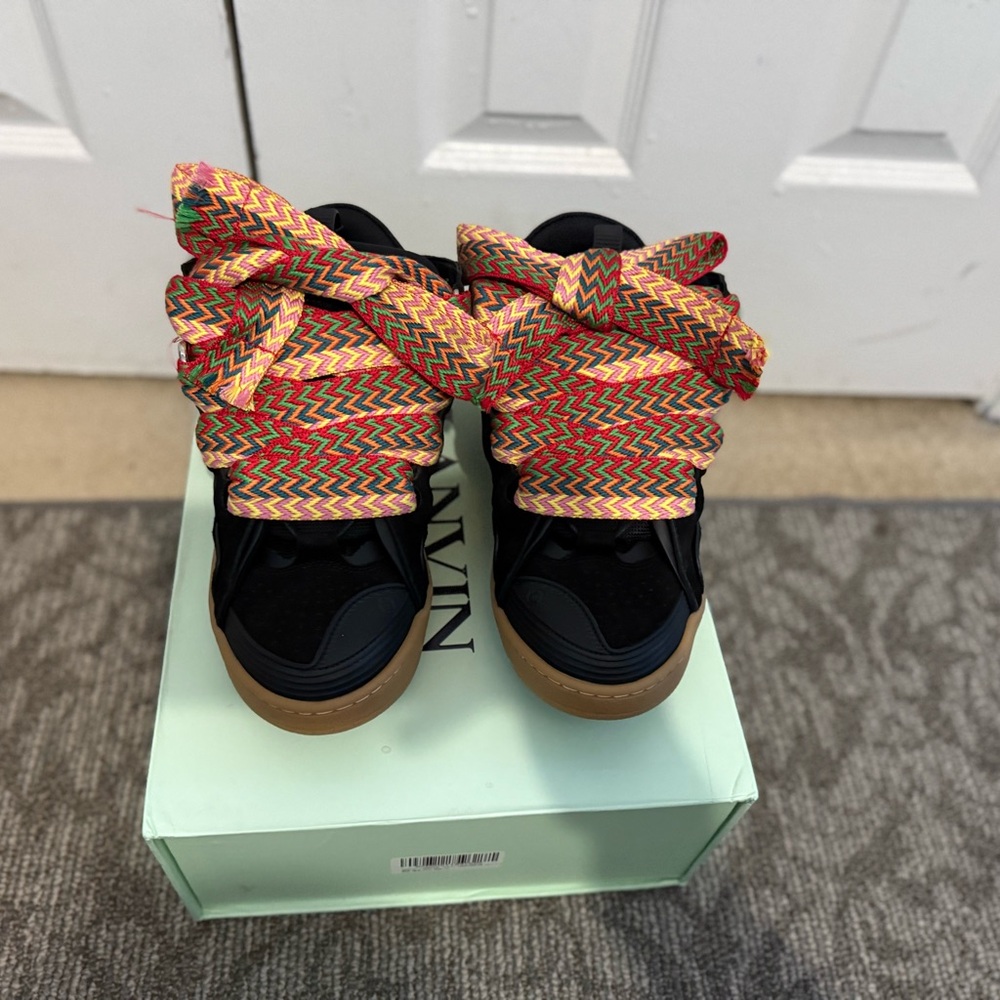 Stylish Kids Black and Multicolor Sneakers